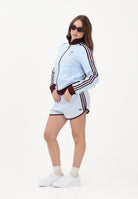 ADIDAS ORIGINALS Shorts sportivo SPRINTER 3-STRIPES azzurro e bordeaux da donna KE7999 . ADIDAS ORIGINALS 