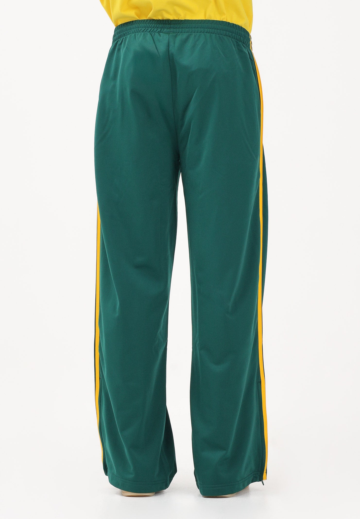 ADIDAS ORIGINALS Pantalone sportivo FIREBIRD LOOSE verde e giallo da uomo KG3707 . ADIDAS ORIGINALS 