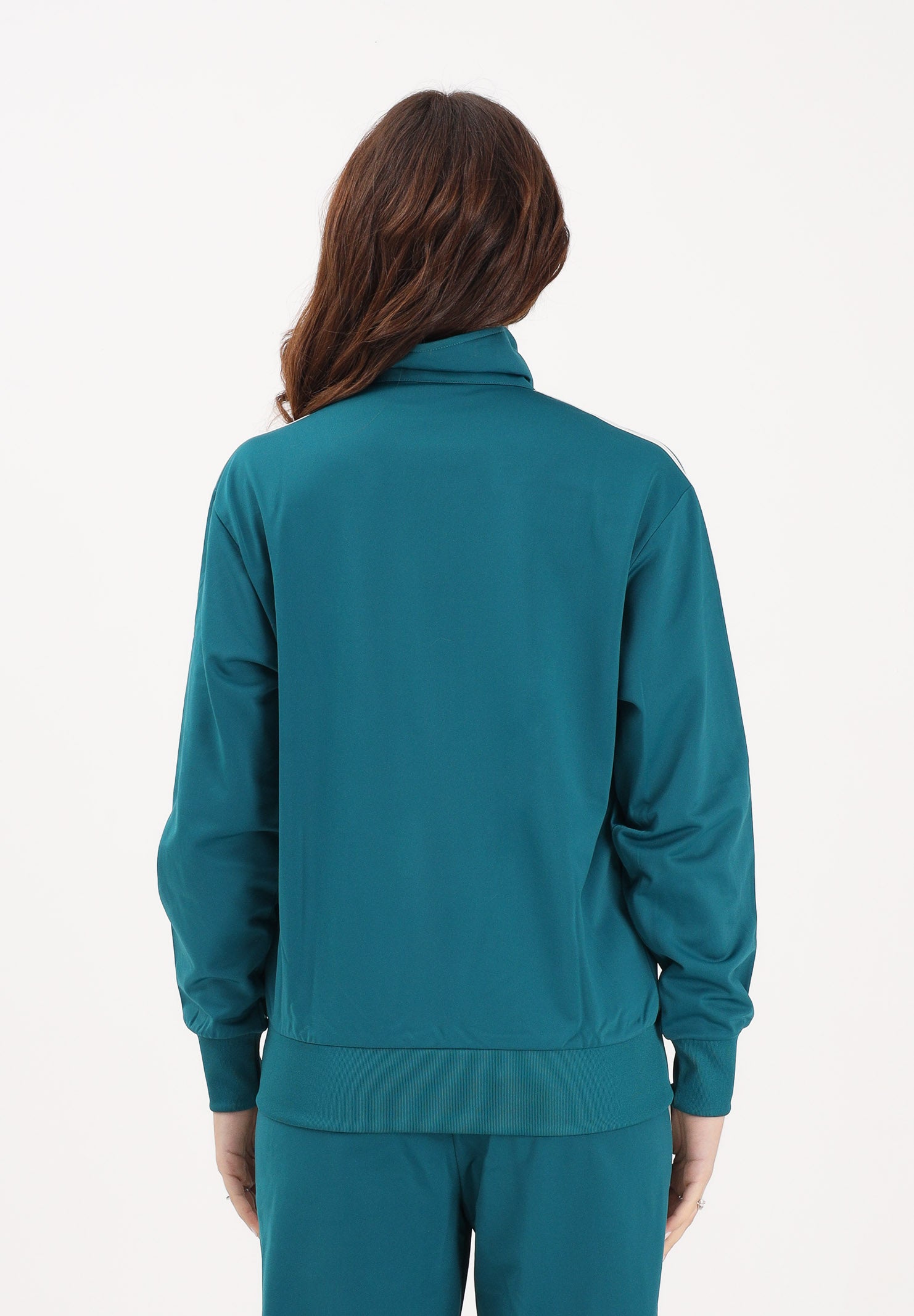 ADIDAS ORIGINALS Felpa con zip FB TT Loose verde ottanio da donna KG3718 . ADIDAS ORIGINALS 