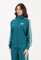 ADIDAS ORIGINALS Felpa con zip FB TT Loose verde ottanio da donna KG3718 . ADIDAS ORIGINALS 