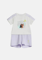 ADIDAS ORIGINALS completo ADIDAS DISNEY T-SHIRT SET White / Semi Frozen Lemon bianco lilla giallo neonata KG6117 . ADIDAS ORIGINALS 