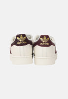 ADIDAS ORIGINALS Sneakers SUPERSTAR II panna e bordeaux per uomo e donna KI3570 . ADIDAS ORIGINALS 