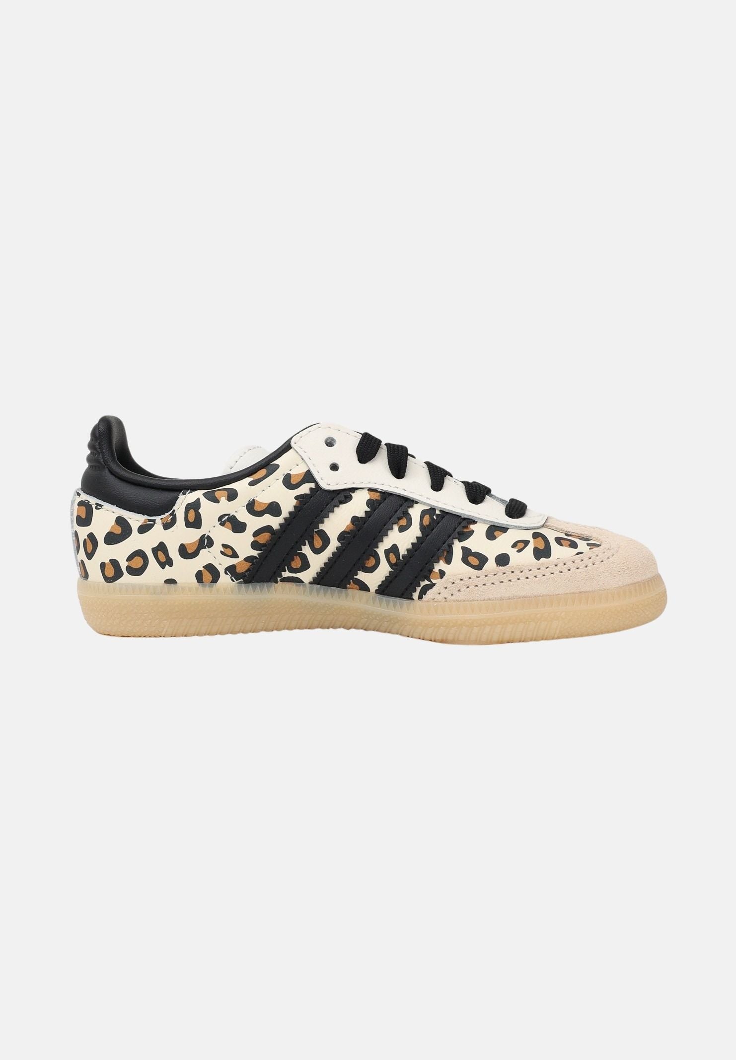 ADIDAS ORIGINALS Sneakers Samba OG panna da bambina con stampa leo KJ0231 . ADIDAS ORIGINALS 