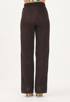 ADIDAS ORIGINALS pantaloni sportivi Crochet Trackpant marrone stripes gialle donna. KQ6656 . ADIDAS ORIGINALS 