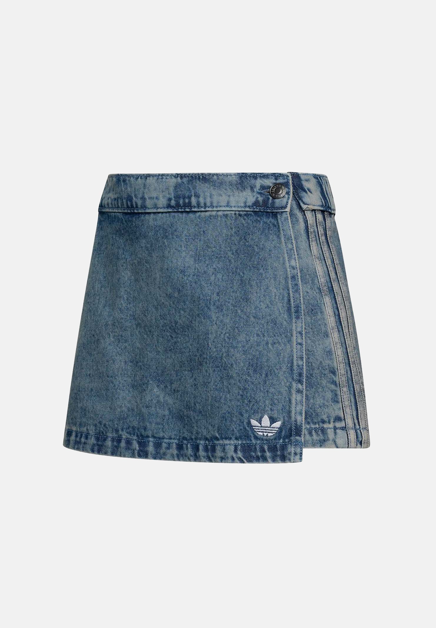 ADIDAS ORIGINALS Gonna-pantaloncino dark-blue, corrispondente al blu denim, da bambina con 3- Stripes laterali<BR/> KR6536 . ADIDAS ORIGINALS 