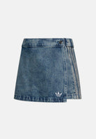 ADIDAS ORIGINALS Gonna-pantaloncino dark-blue, corrispondente al blu denim, da bambina con 3- Stripes laterali<BR/> KR6536 . ADIDAS ORIGINALS 