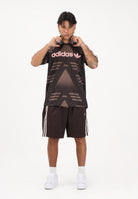 ADIDAS ORIGINALS Shorts sportivo Firebird Engineered Stripes marrone per uomo e donna KS5506 . ADIDAS ORIGINALS 