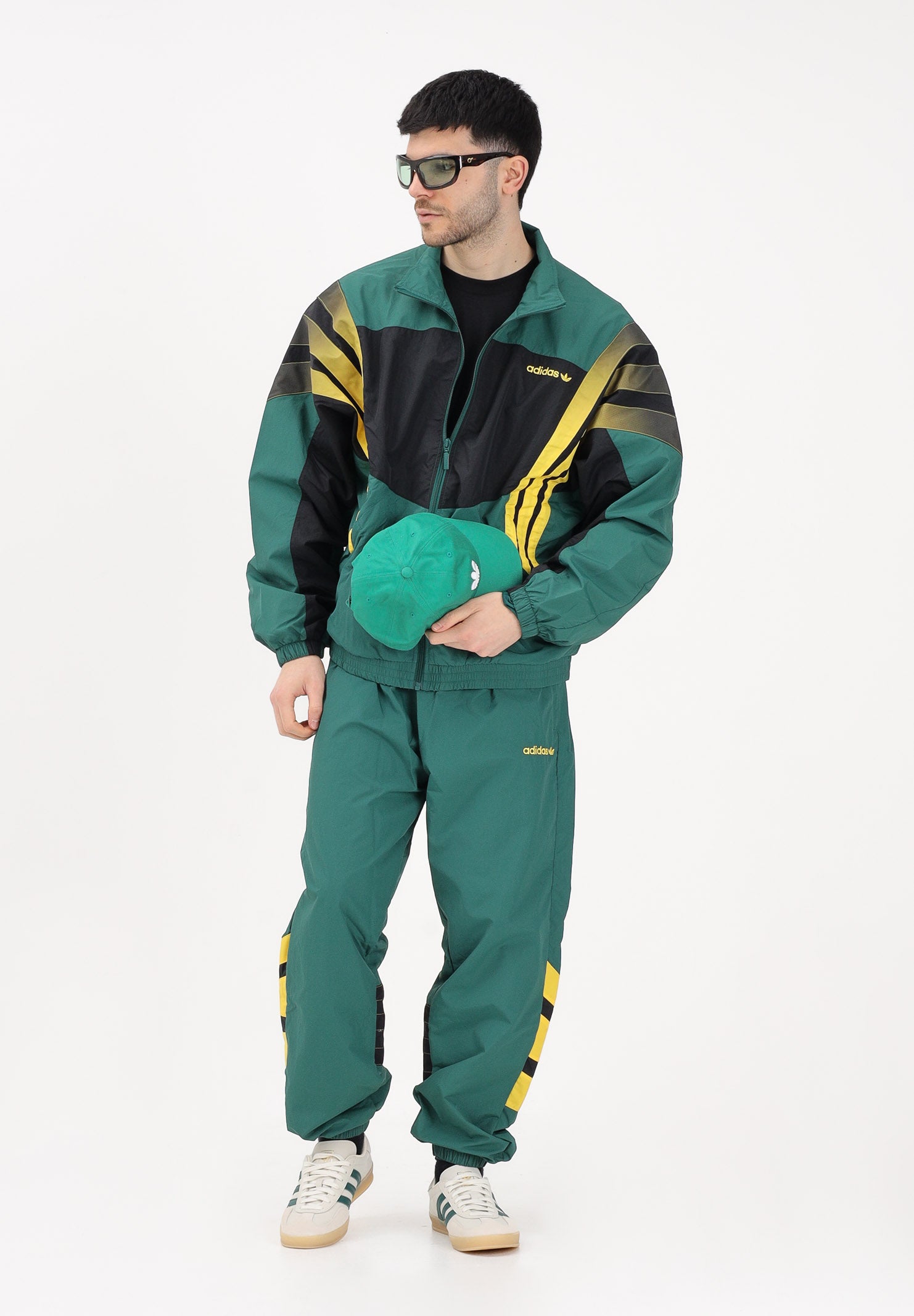 ADIDAS ORIGINALS Giacca a vento SANTIAGO verde da uomo KS8325 . ADIDAS ORIGINALS 