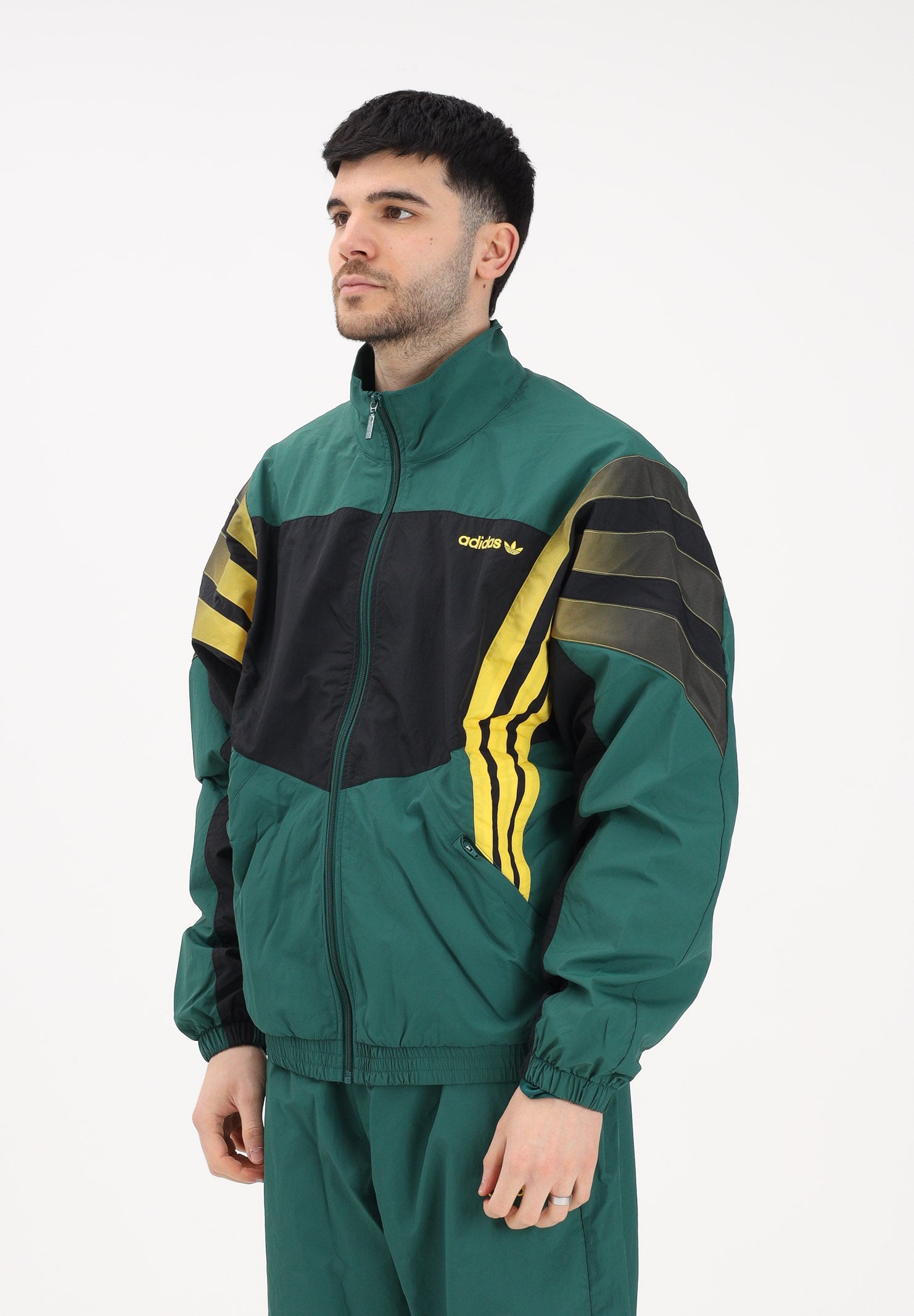 ADIDAS ORIGINALS Giacca a vento SANTIAGO verde da uomo KS8325 . ADIDAS ORIGINALS 