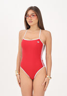 ADIDAS ORIGINALS Costume intero da bagno Logo C-back Rosso rosso e bianco donna. KT2635 . ADIDAS ORIGINALS 