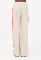 ADIDAS ORIGINALS Pantalone sportivo Firebird beige e rosso da donna KT4629 . ADIDAS ORIGINALS 