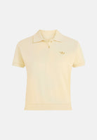 ADIDAS ORIGINALS Polo a maniche corte SHORT SLEEVE POLO giallo chiaro crema donna. KT7991 . ADIDAS ORIGINALS 