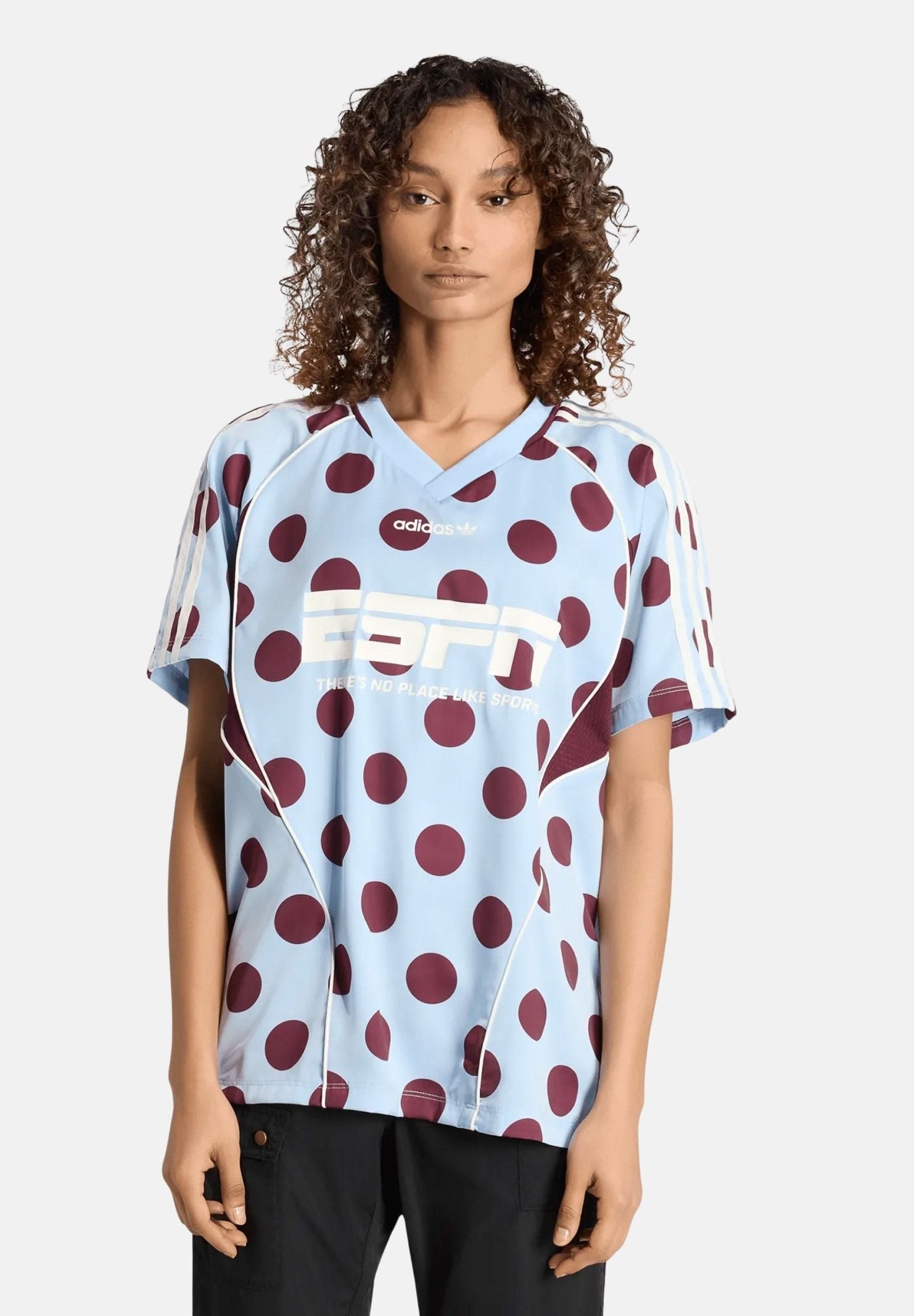 ADIDAS ORIGINALS  maglia Street Jersey SS Clear Sky azzurro chiaro donna. KV1188 . ADIDAS ORIGINALS 