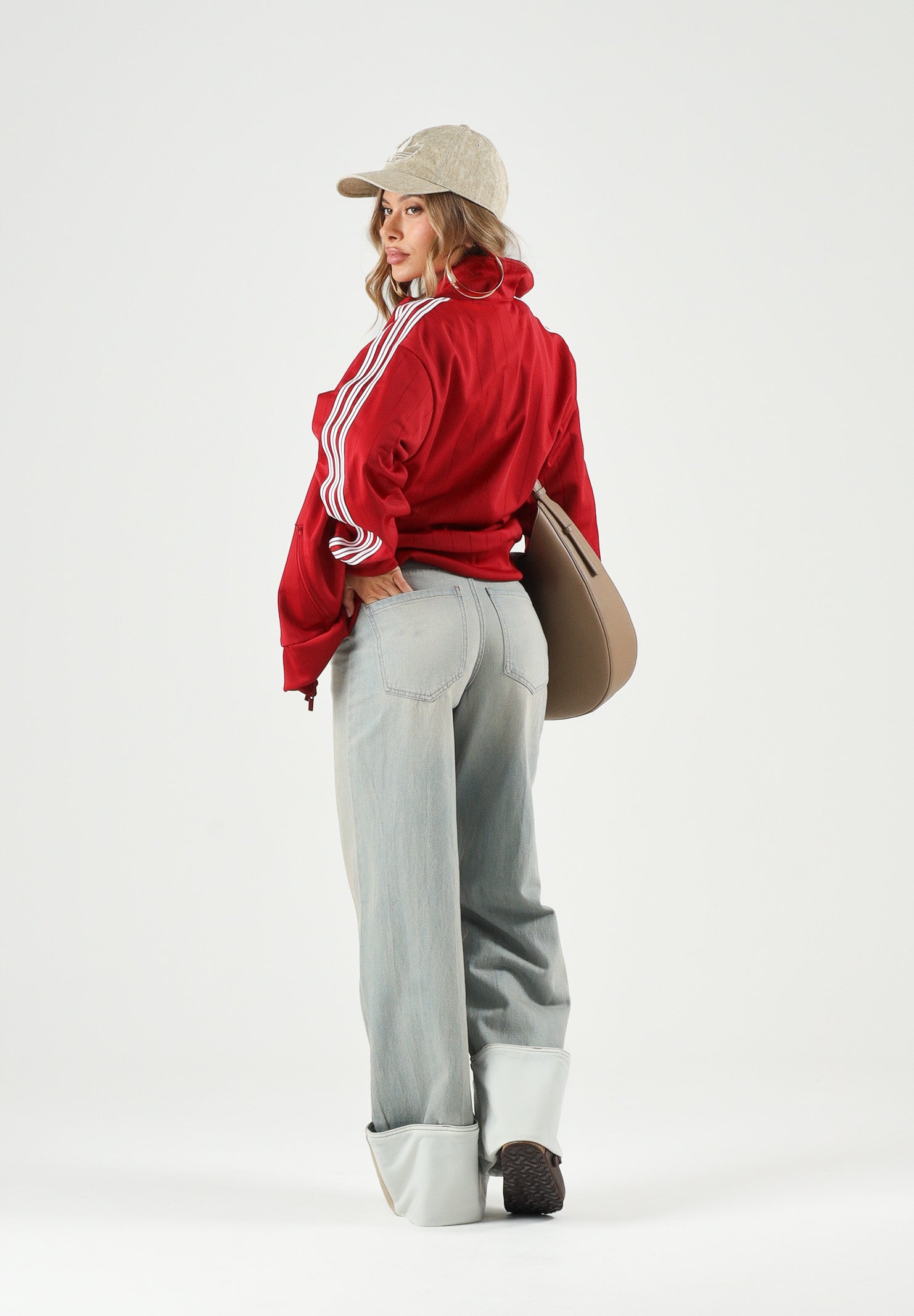 ADIDAS ORIGINALS  Jeans VINTAGE WIDE LEG denimf azzurro chiaro da donna <BR/> KW4517 . ADIDAS ORIGINALS 