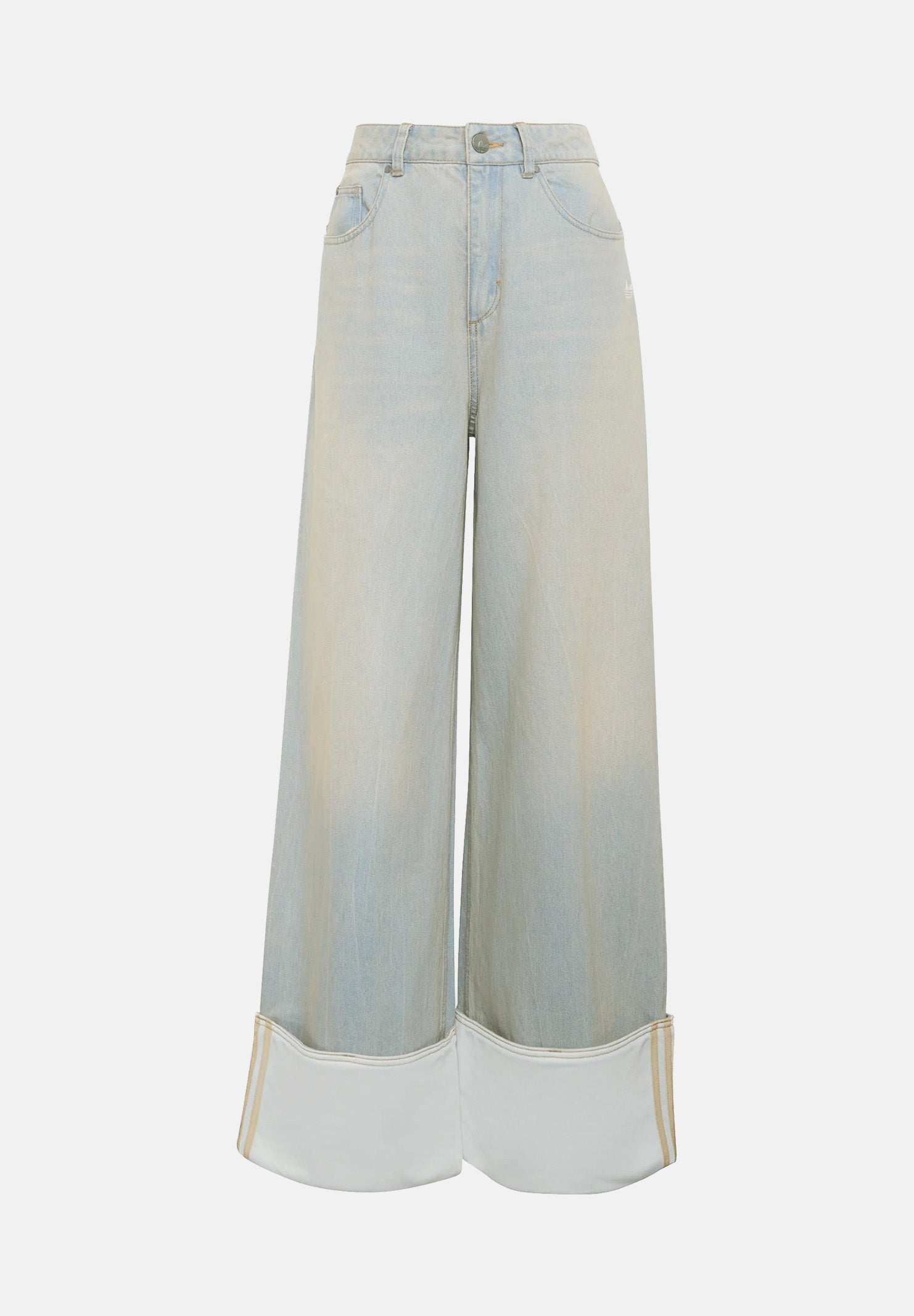 ADIDAS ORIGINALS  Jeans VINTAGE WIDE LEG denimf azzurro chiaro da donna <BR/> KW4517 . ADIDAS ORIGINALS 