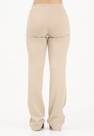 ADIDAS ORIGINALS Pantalone sportivo SLOUCHY STRAIGHT LEG beige da donna KW4555 . ADIDAS ORIGINALS 
