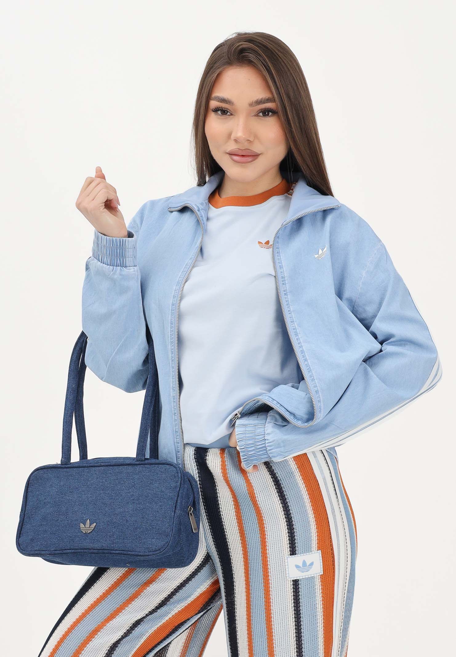 ADIDAS ORIGINALS Giacca SUMMER GLOW LIGHT DENIM FIREBIRD in denim chiaro da donna KW8757 . ADIDAS ORIGINALS 