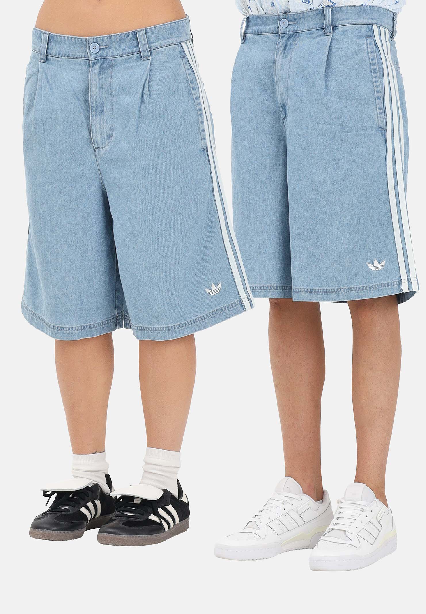 ADIDAS ORIGINALS Bermuda CHINO in denim chiaro per uomo e donna KX1192 . ADIDAS ORIGINALS 
