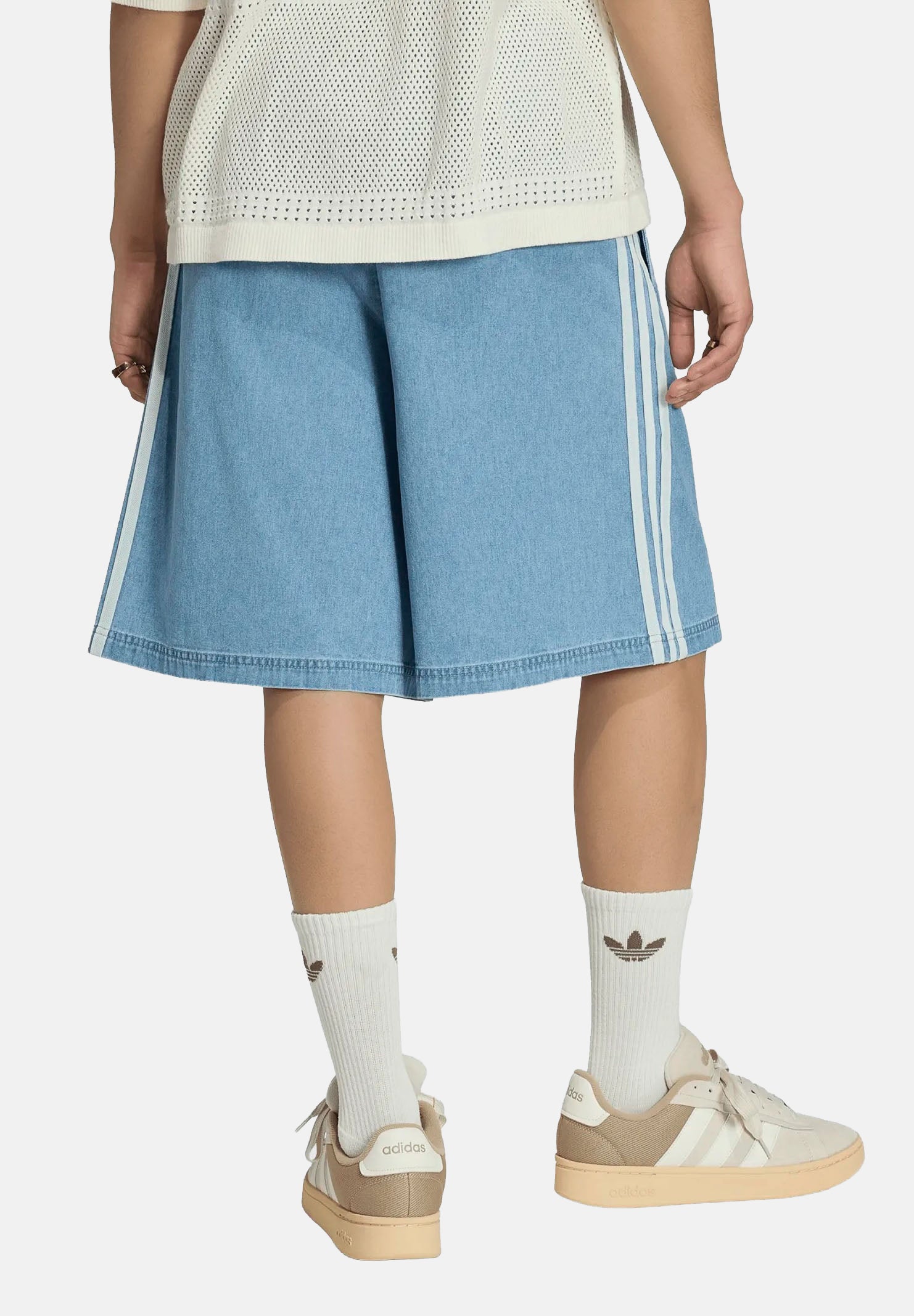 ADIDAS ORIGINALS Bermuda CHINO in denim chiaro per uomo e donna KX1192 . ADIDAS ORIGINALS 