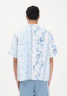 ADIDAS ORIGINALS Camicia a manica corta RESORT azzurra da uomo KX1225 . ADIDAS ORIGINALS 