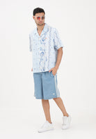 ADIDAS ORIGINALS Camicia a manica corta RESORT azzurra da uomo KX1225 . ADIDAS ORIGINALS 