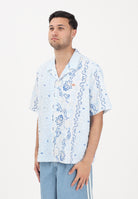 ADIDAS ORIGINALS Camicia a manica corta RESORT azzurra da uomo KX1225 . ADIDAS ORIGINALS 