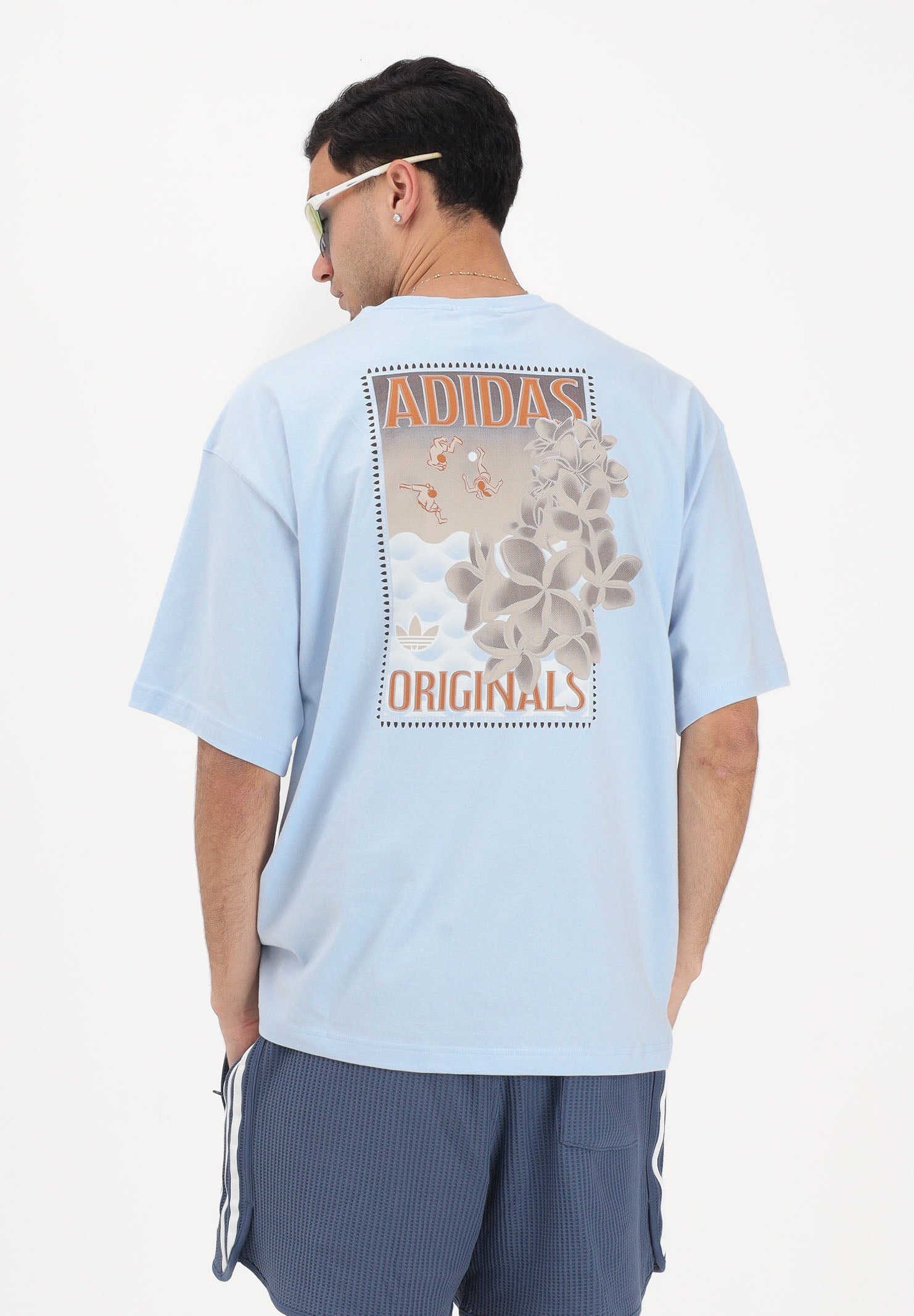 ADIDAS ORIGINALS T-shirt a manica corta Graphic azzurra da uomo KX1263 . ADIDAS ORIGINALS 