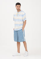 ADIDAS ORIGINALS T-shirt a manica corta azzurra da uomo con motivo a righe KX1268 . ADIDAS ORIGINALS 