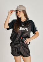 ADIDAS ORIGINALS t-shirt con stampa pitone marrone e nero donna. KX1898 . ADIDAS ORIGINALS 