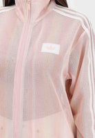 ADIDAS ORIGINALS Felpa con zip SUMMER GLOW KNITTED FIREBIRD rosa da donna KY2031 . ADIDAS ORIGINALS 