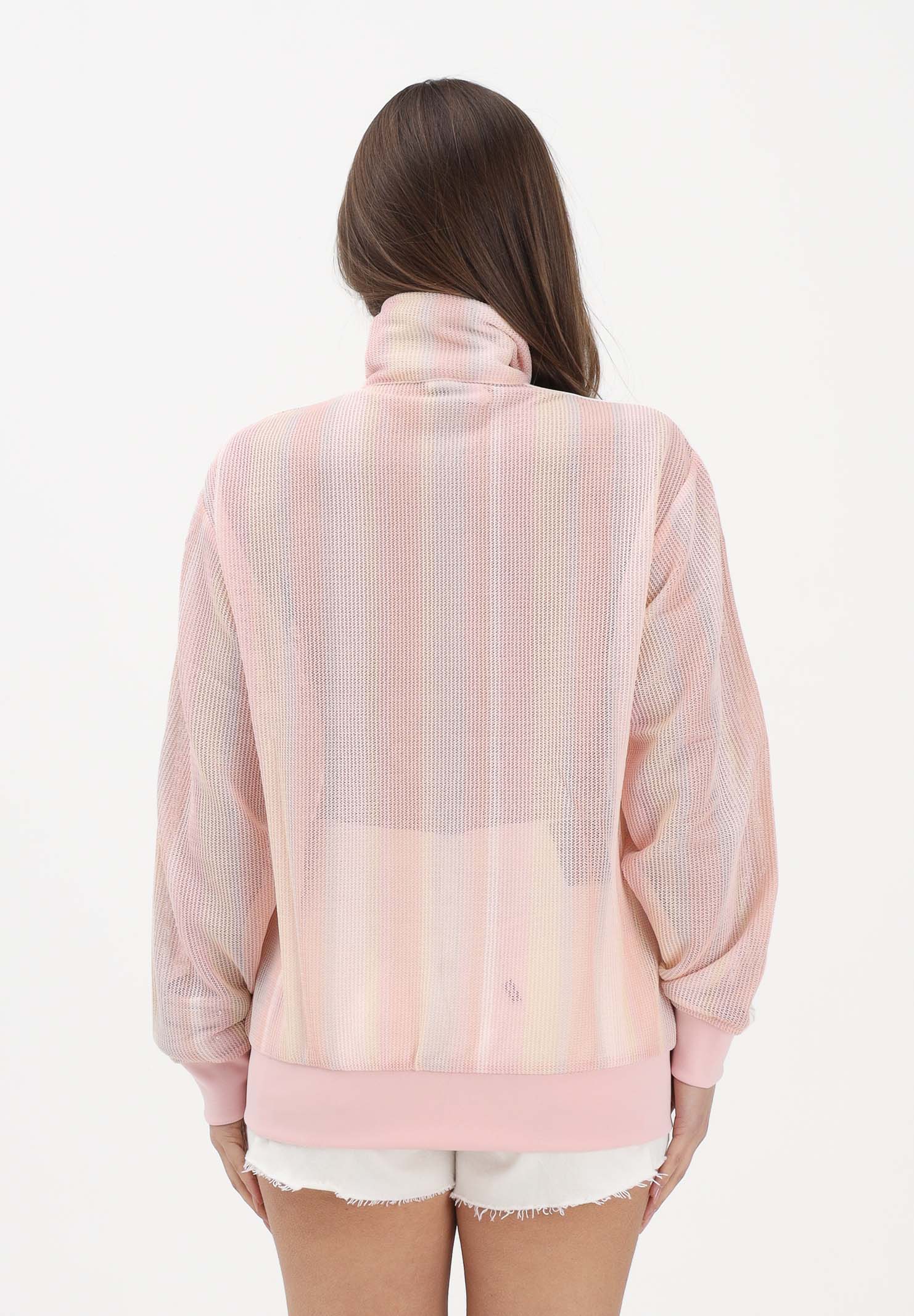 ADIDAS ORIGINALS Felpa con zip SUMMER GLOW KNITTED FIREBIRD rosa da donna KY2031 . ADIDAS ORIGINALS 