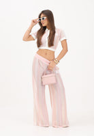 ADIDAS ORIGINALS Pantalone sportivo SUMMER GLOW KNITTED FIREBIRD rosa da donna KY2037 . ADIDAS ORIGINALS 