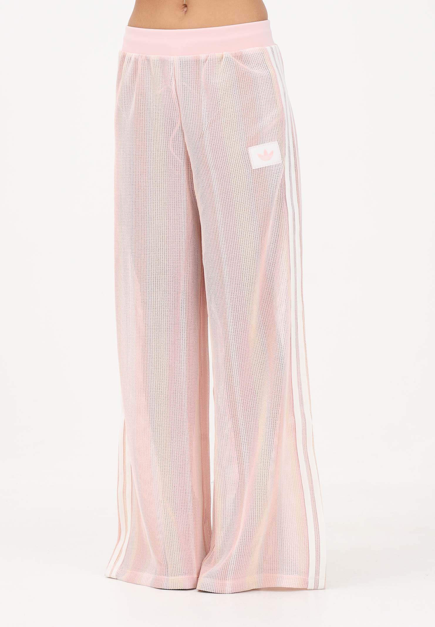 ADIDAS ORIGINALS Pantalone sportivo SUMMER GLOW KNITTED FIREBIRD rosa da donna KY2037 . ADIDAS ORIGINALS 