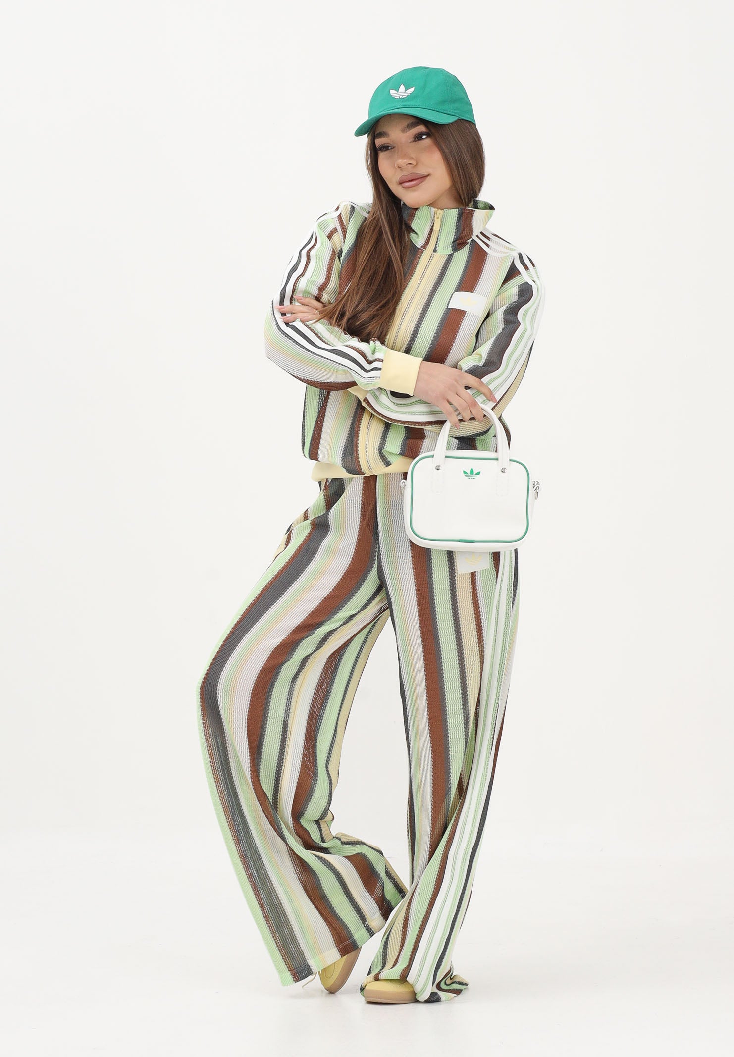 ADIDAS ORIGINALS Pantalone sportivo SUMMER GLOW KNITTED FIREBIRD multicolore da donna KY2038 . ADIDAS ORIGINALS 