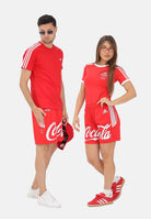 ADIDAS ORIGINALS shorts sportivi Coca-Cola White / Vivid Red bianco e rosso da  uomo e da donna KY2102 . ADIDAS ORIGINALS 