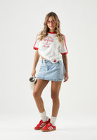 ADIDAS ORIGINALS T-shirt  Coca-Cola Classic Sport Cali  Off White bianco e rosso da uomo e donna KY2114 . ADIDAS ORIGINALS 