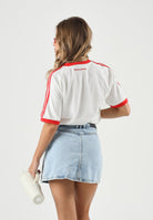 ADIDAS ORIGINALS T-shirt  Coca-Cola Classic Sport Cali  Off White bianco e rosso da uomo e donna KY2114 . ADIDAS ORIGINALS 