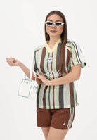 ADIDAS ORIGINALS T-shirt a manica corta SUMMER GLOW KNITTED OVERSIZED multicolore da donna KY3162 . ADIDAS ORIGINALS 