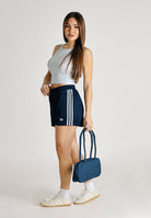 ADIDAS ORIGINALS Shorts sportivo SUMMER GLOW blu da donna KY3168 . ADIDAS ORIGINALS 