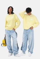 ADIDAS ORIGINALS Jeans ADILENIUM 5.0 BANANA OVERLAY in denim chiaro per uomo e donna KY5188 . ADIDAS ORIGINALS 