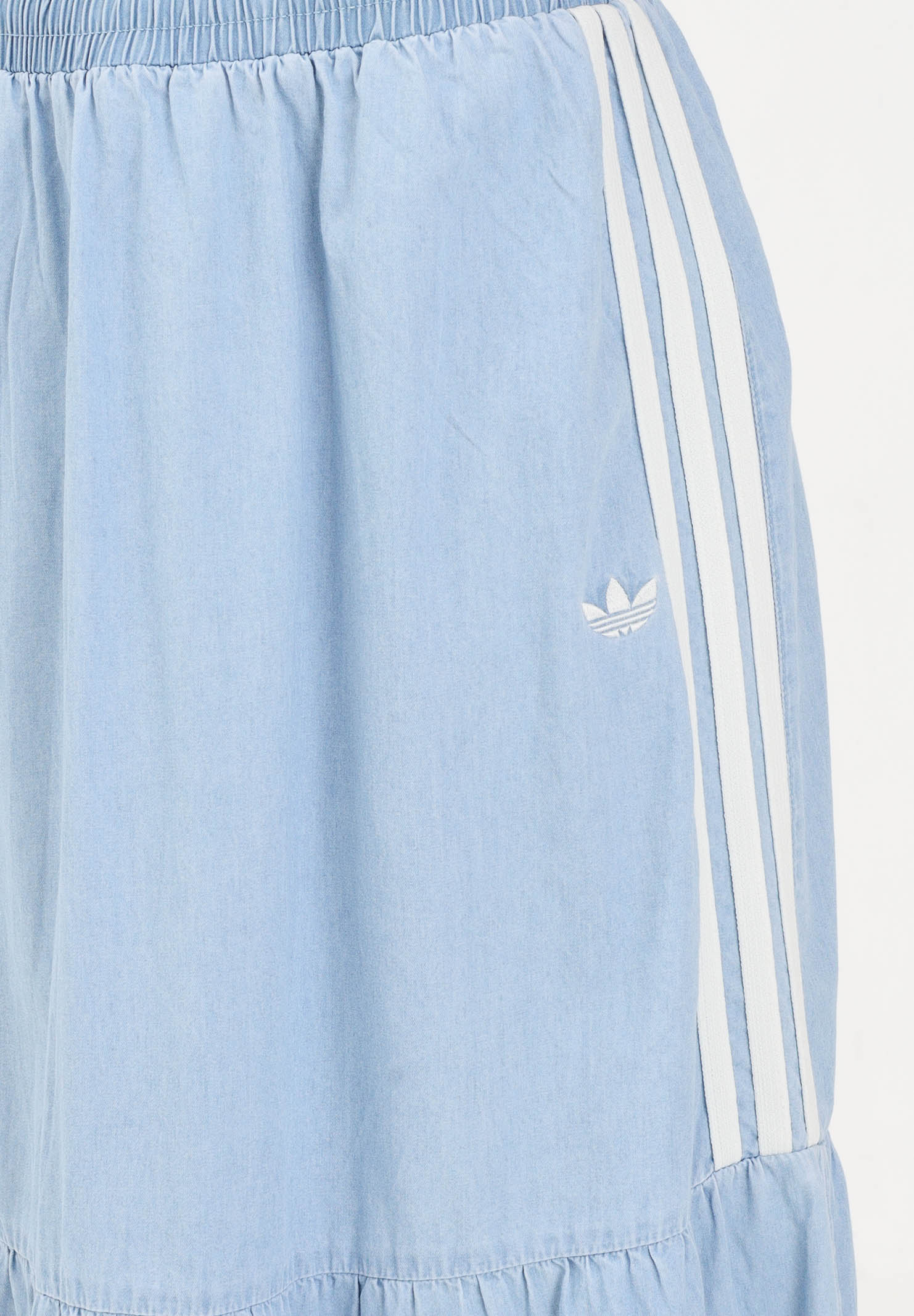 ADIDAS ORIGINALS Gonna lunga SUMMER GLOW in denim chiaro da donna KY8113 . ADIDAS ORIGINALS 