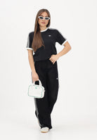 ADIDAS ORIGINALS T-shirt a manica corta SUMEMR GLOW ADVANCED THREE STRIPES nera da donna KY8127 . ADIDAS ORIGINALS 