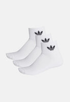 ADIDAS ORIGINALS Calzini Mid (3paia) bianchi per uomo e donna FT8529 . ADIDAS ORIGINALS 