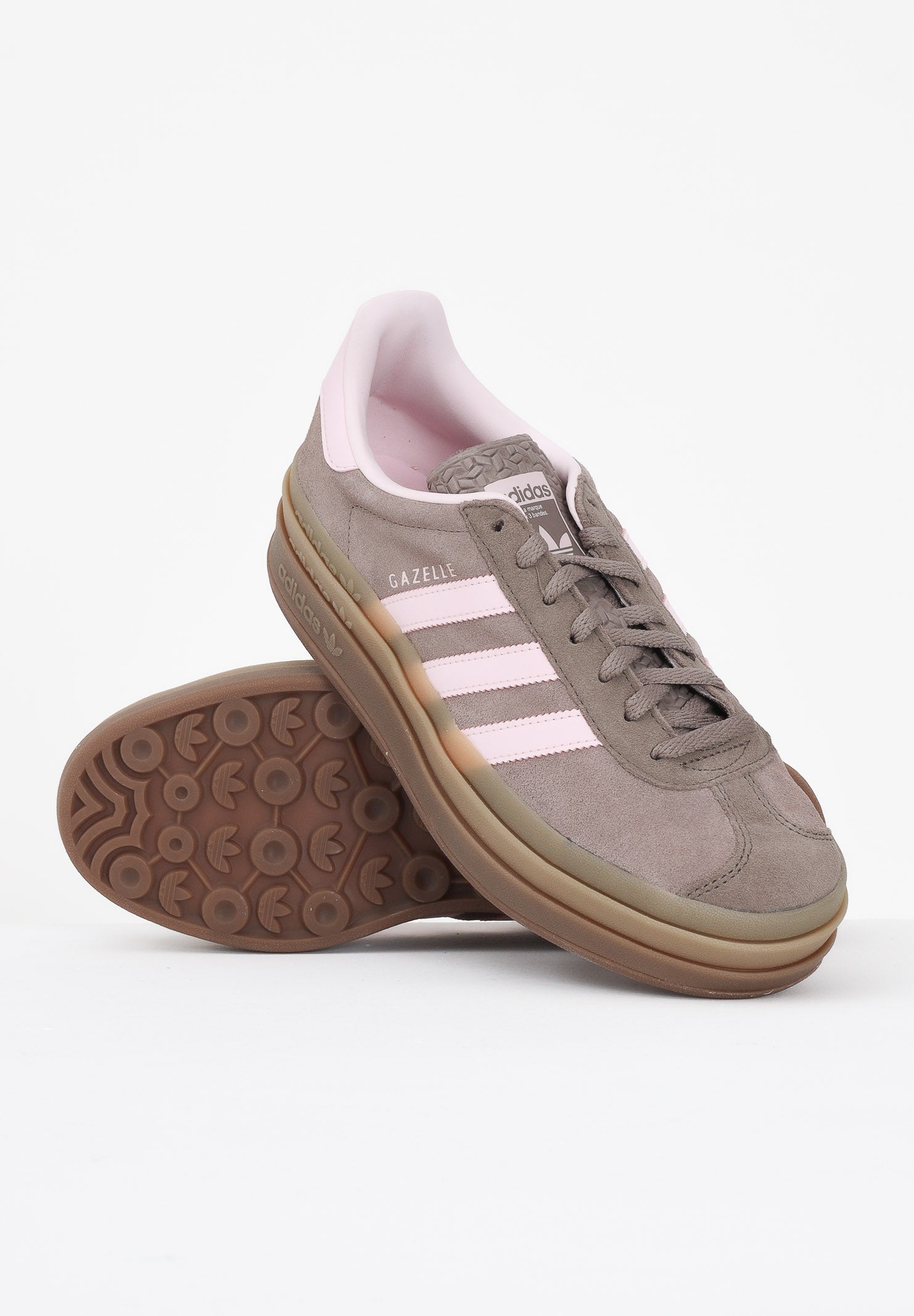 ADIDAS ORIGINALS Sneakers Gazelle marroni e rosa da donna JQ6436 . ADIDAS ORIGINALS 