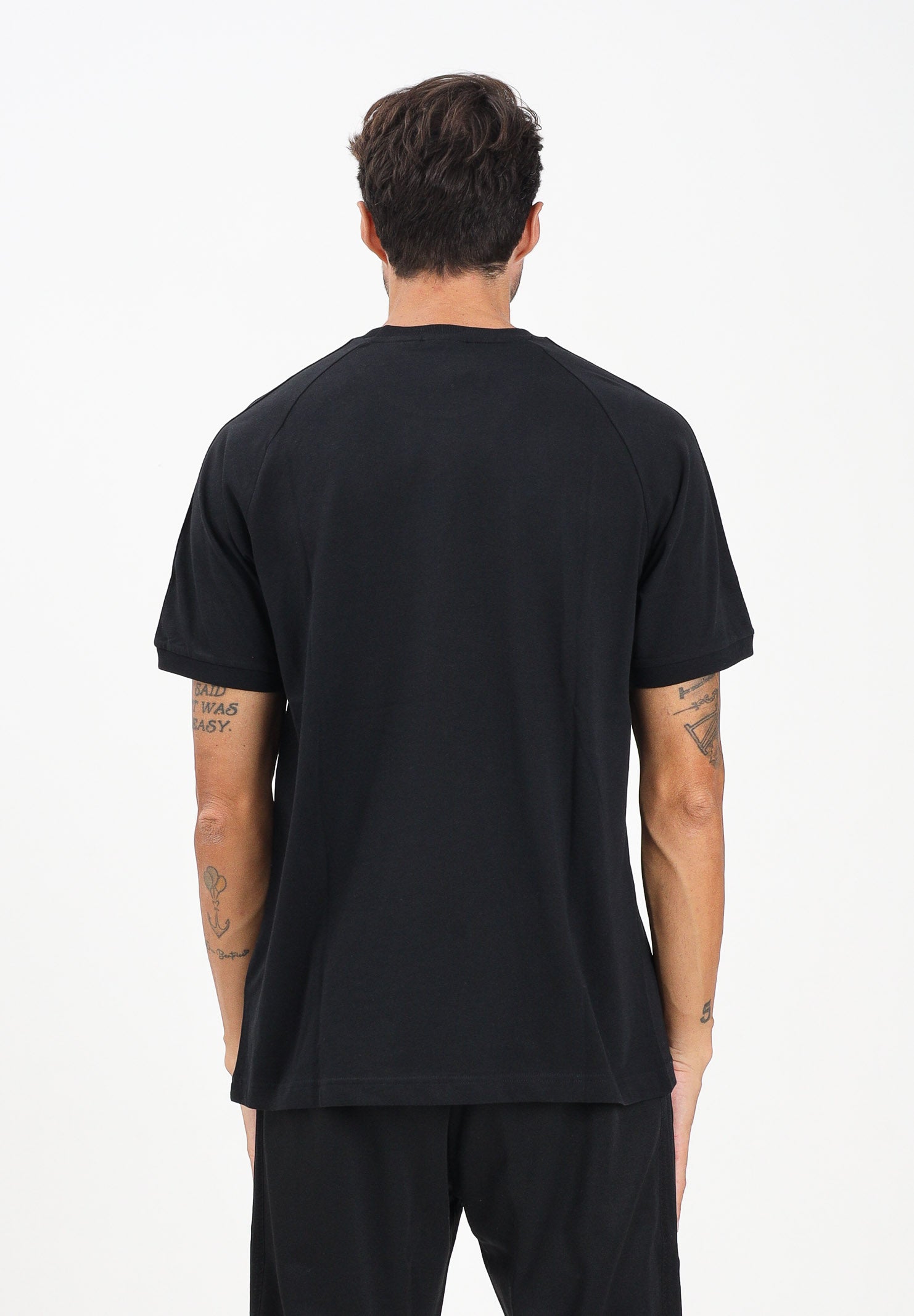 ADIDAS ORIGINALS T-shirt a manica corta Adicolor Classics 3-Stripes nera da uomo JY1372 . ADIDAS ORIGINALS 