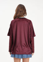 ADIDAS ORIGINALS T-shirt a manica lunga LACE bordeaux da donna KC6432 . ADIDAS ORIGINALS 
