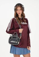 ADIDAS ORIGINALS T-shirt a manica lunga LACE bordeaux da donna KC6432 . ADIDAS ORIGINALS 