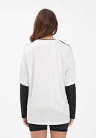 ADIDAS ORIGINALS T-shirt a manica lunga LACE bianca e nera da donna KC8140 . ADIDAS ORIGINALS 