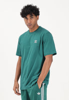 ADIDAS ORIGINALS T-shirt a manica corta Trefoil Essentials verde da uomo KD1323 . ADIDAS ORIGINALS 