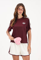 ADIDAS ORIGINALS T-shirt a manica corta FIREBIRD bordeaux da donna KD1349 . ADIDAS ORIGINALS 